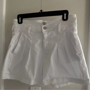 Veronica Beard White High Waist “Jaylin” Shorts